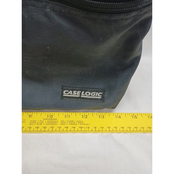 1990s Case Logic 30 Cassette Tape Carrying Case Bag Adjustable Strap Vintage EUC - Picture 3 of 8